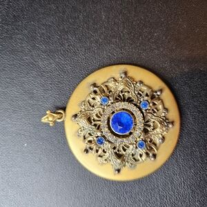 Gold and Blue Pendant
